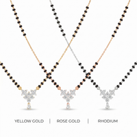 Ornate Cascade Diamond Mangalsutra by SVADEZI