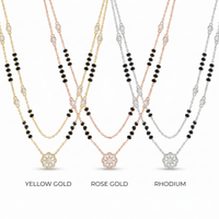 Crowned Brilliance Diamond Mangalsutra by SVADEZI