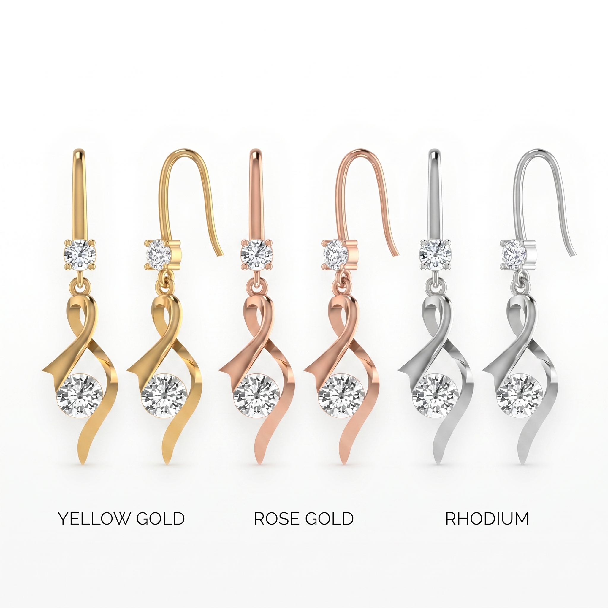 Cascading Radiance Diamond Earrings by SVADEZI