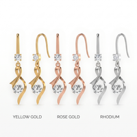 Cascading Radiance Diamond Earrings by SVADEZI