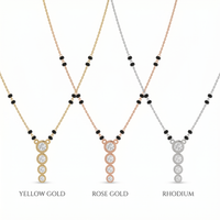 Enthroned Spell Diamond Mangalsutra by SVADEZI