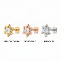 Crowned Embrace Diamond Nose Pin by SVADEZI