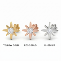 Sparkling Glow Diamond Nose Pin by SVADEZI