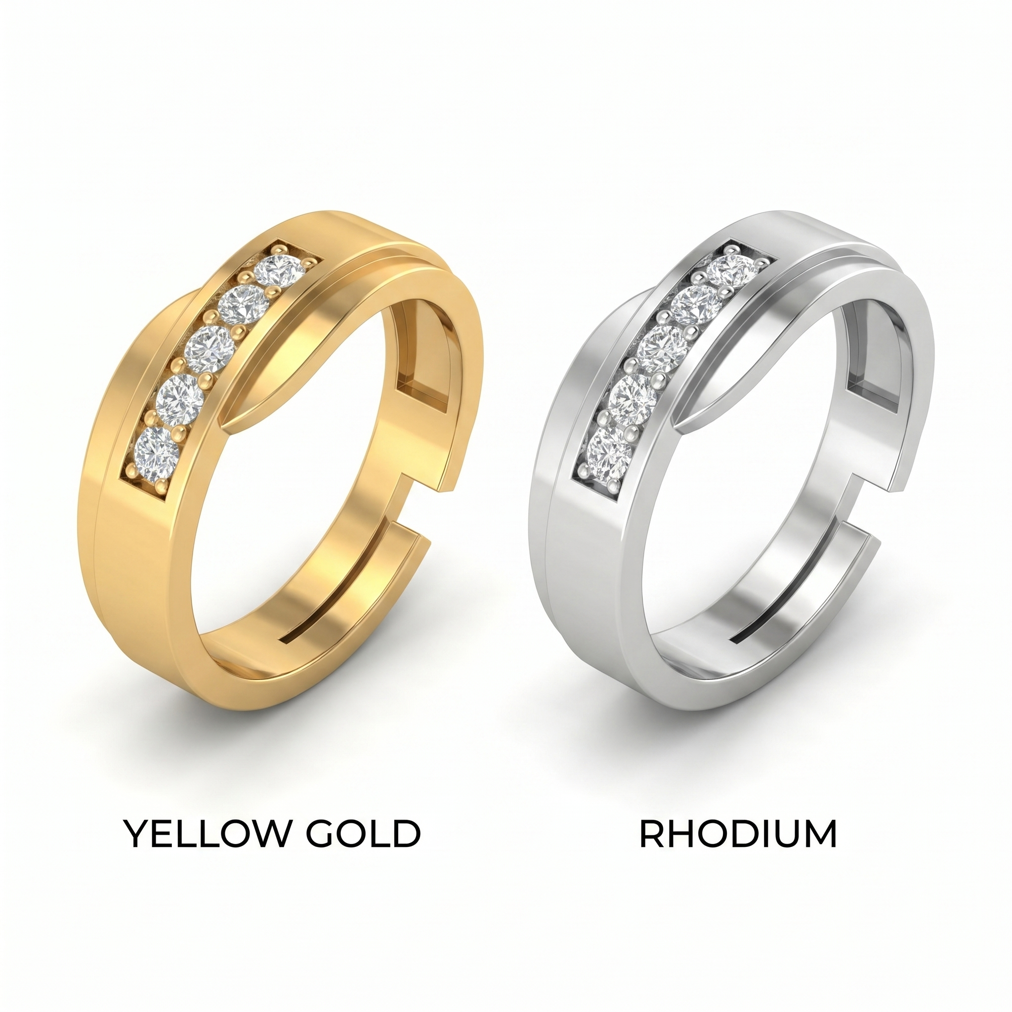 Radiant Embrace Men's Diamond Ring by SVADEZI