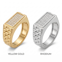 Sparkling Embrace Men's Diamond Ring by SVADEZI