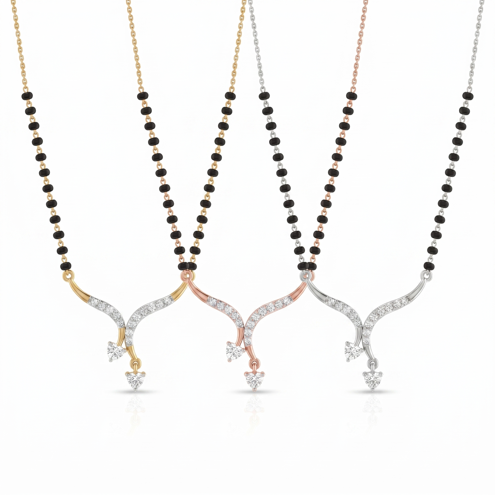 Majestic Elegance Diamond Mangalsutra by SVADEZI