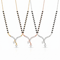 Majestic Elegance Diamond Mangalsutra by SVADEZI