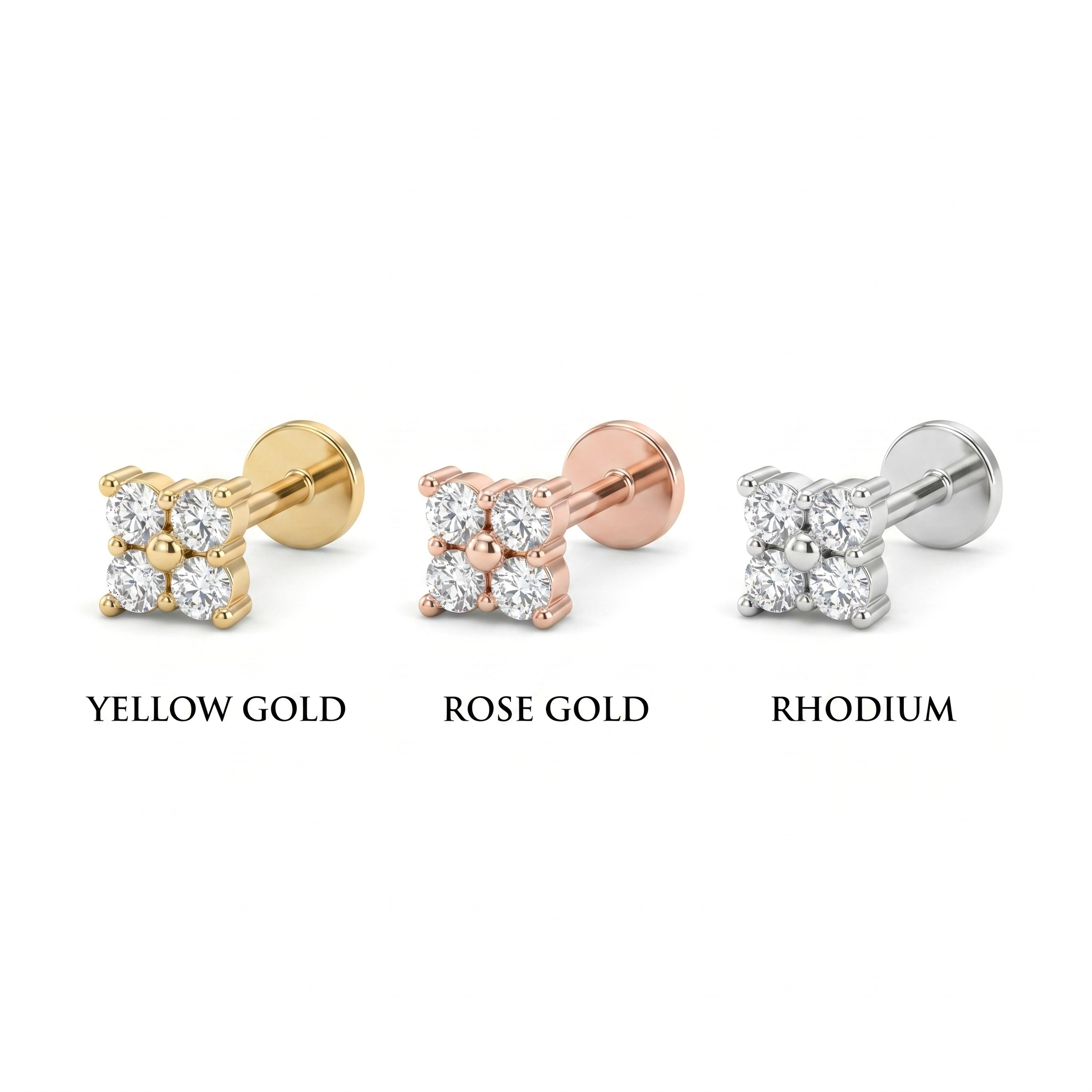 Enchanted Melody Diamond Nose Pin by SVADEZI
