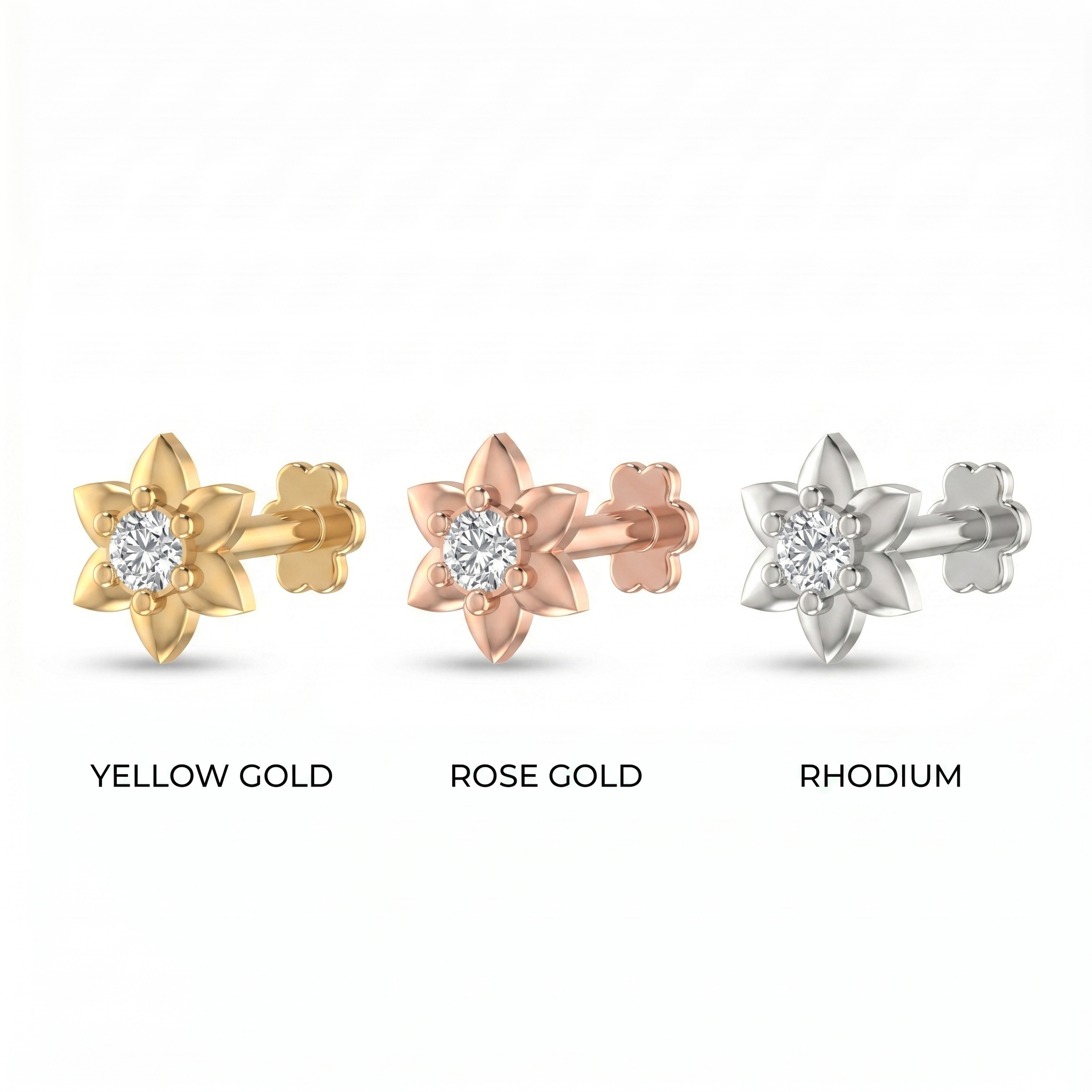 Sparkling Cascade Diamond Nose Pin by SVADEZI