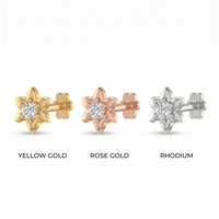 Sparkling Cascade Diamond Nose Pin by SVADEZI