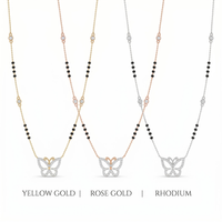 Enthroned Sonnet Diamond Mangalsutra by SVADEZI
