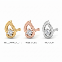Lavish Majesty Diamond Nose Pin by SVADEZI