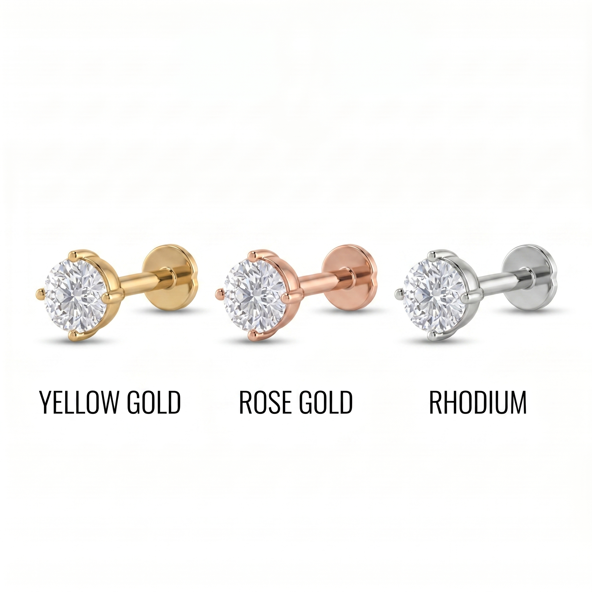 Cascading Aura Diamond Nose Pin by SVADEZI