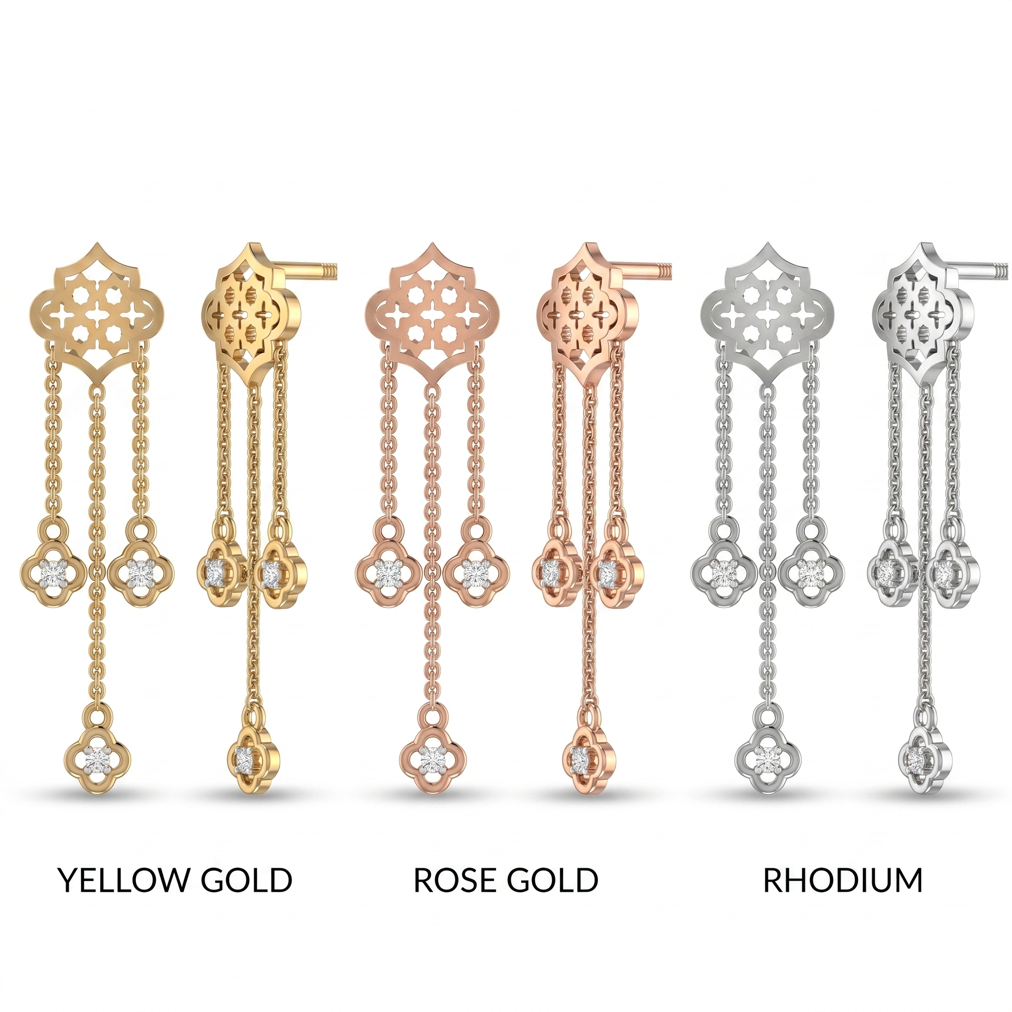 Regal Sonata Diamond Earrings by SVADEZI