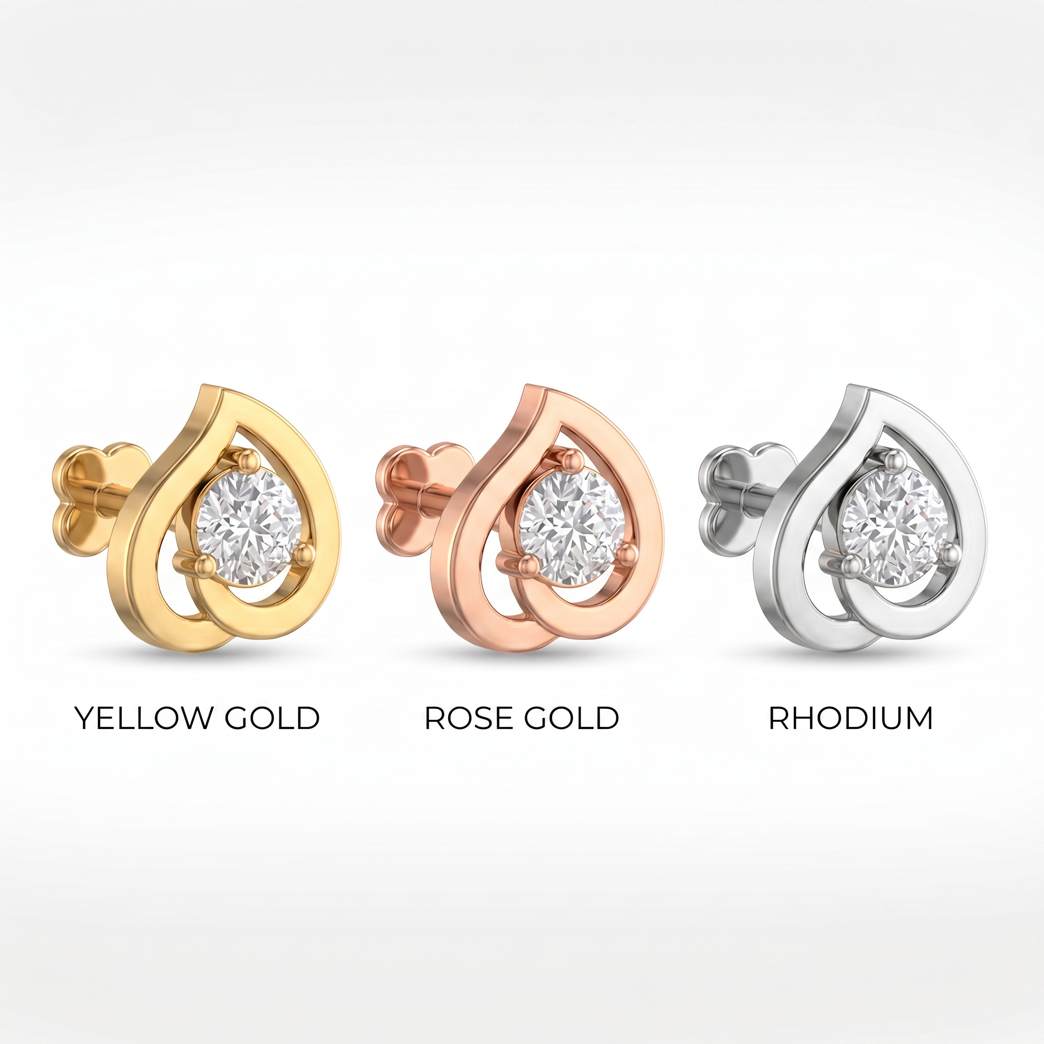 Sublime Embrace Diamond Nose Pin by SVADEZI