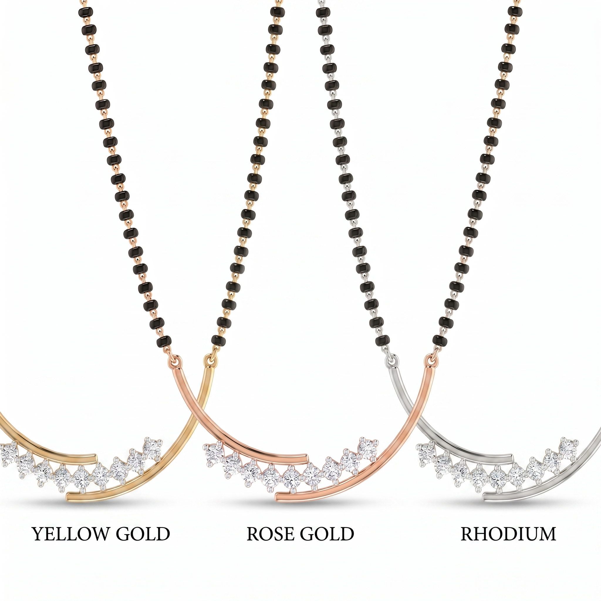 Sparkling Bliss Diamond Mangalsutra by SVADEZI