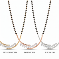 Sparkling Bliss Diamond Mangalsutra by SVADEZI
