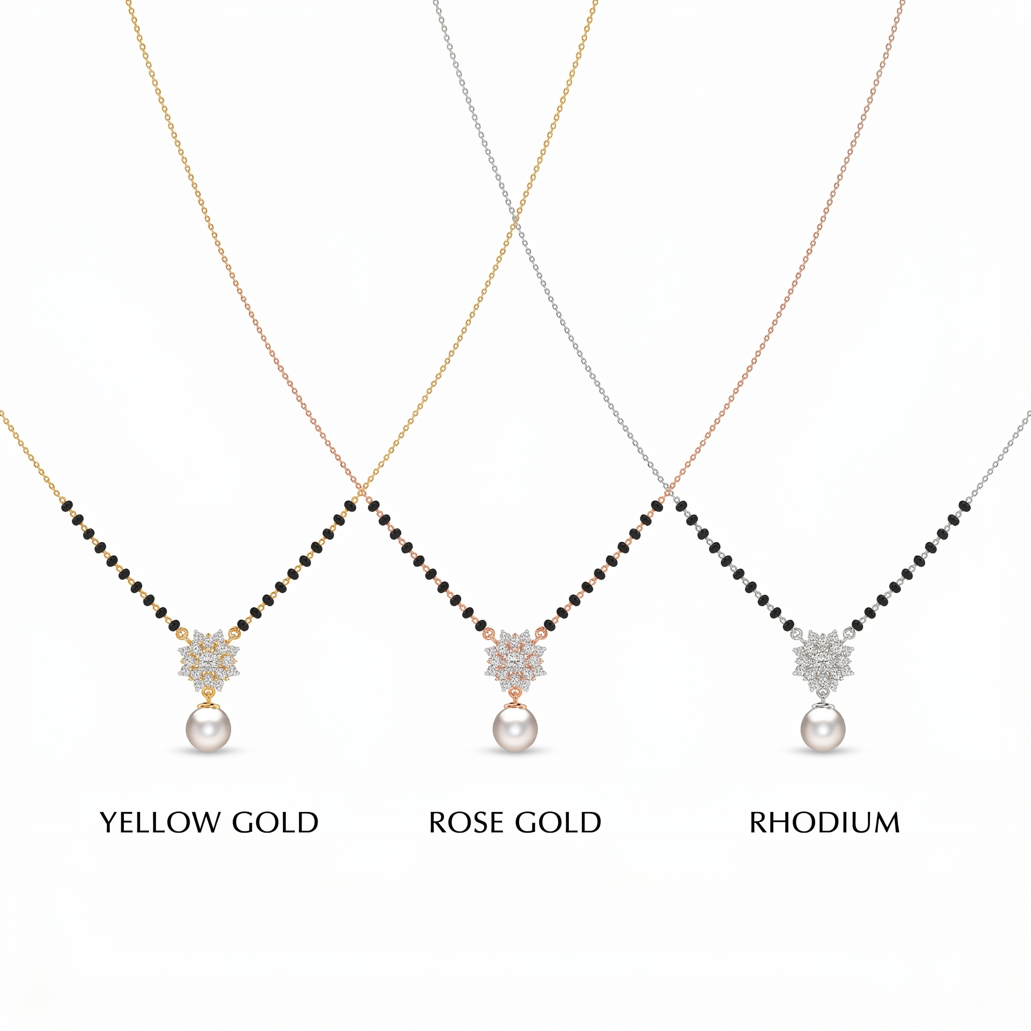 Pristine Brilliance Diamond Mangalsutra by SVADEZI