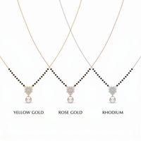 Pristine Brilliance Diamond Mangalsutra by SVADEZI