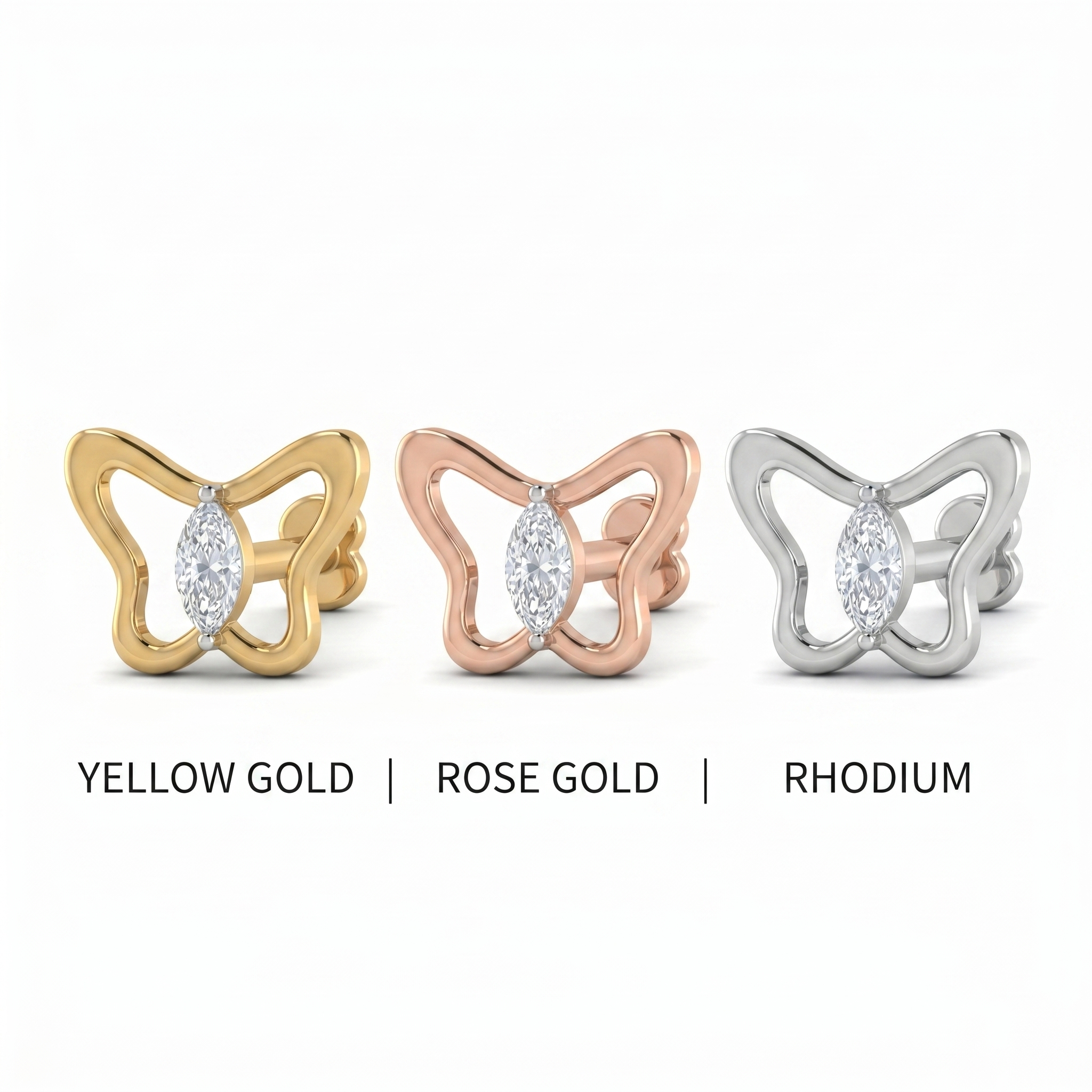 Heavenly Bloom Diamond Nose Pin by SVADEZI