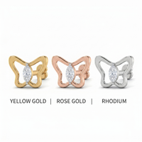 Heavenly Bloom Diamond Nose Pin by SVADEZI