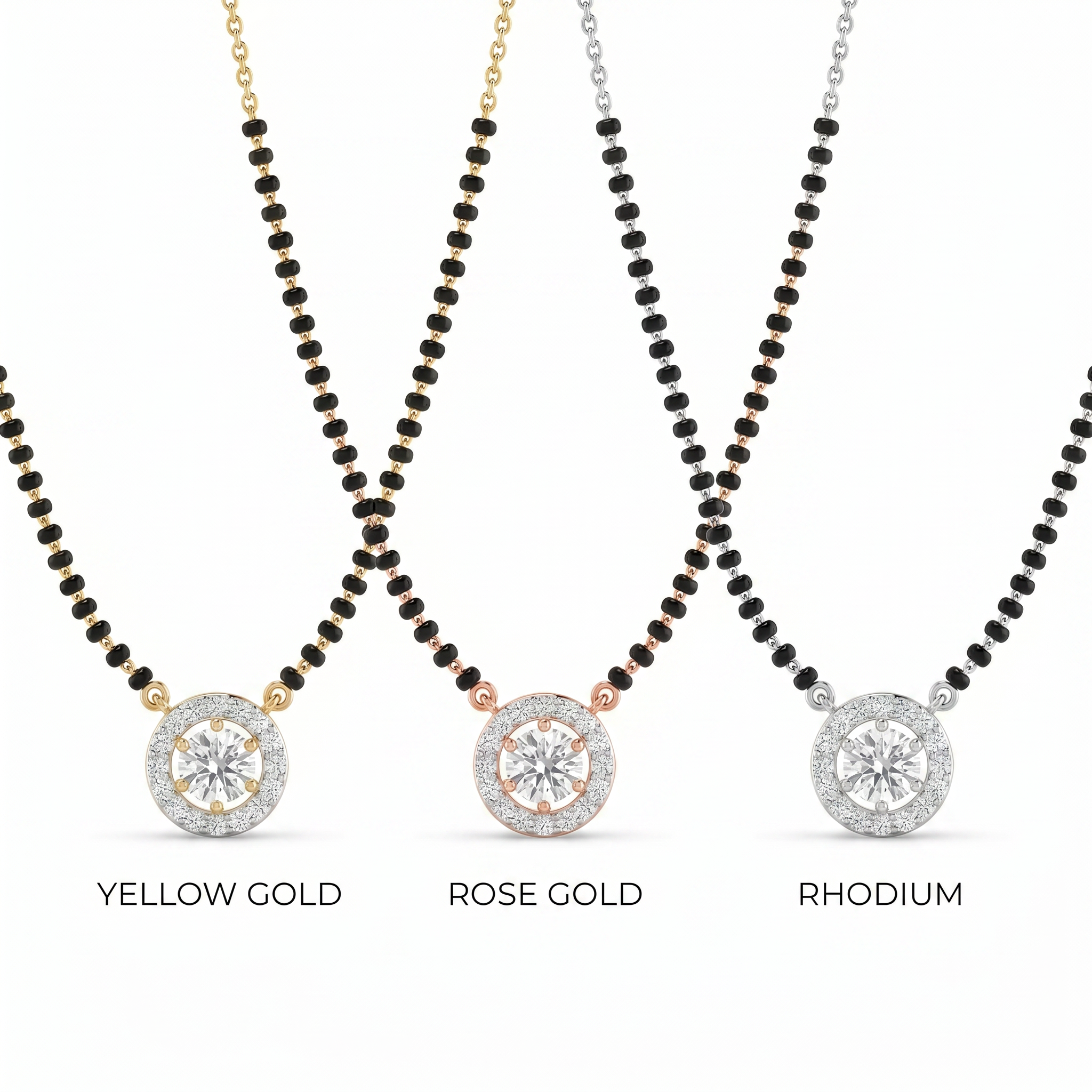 Jewelled Enchantment Diamond Mangalsutra by SVADEZI
