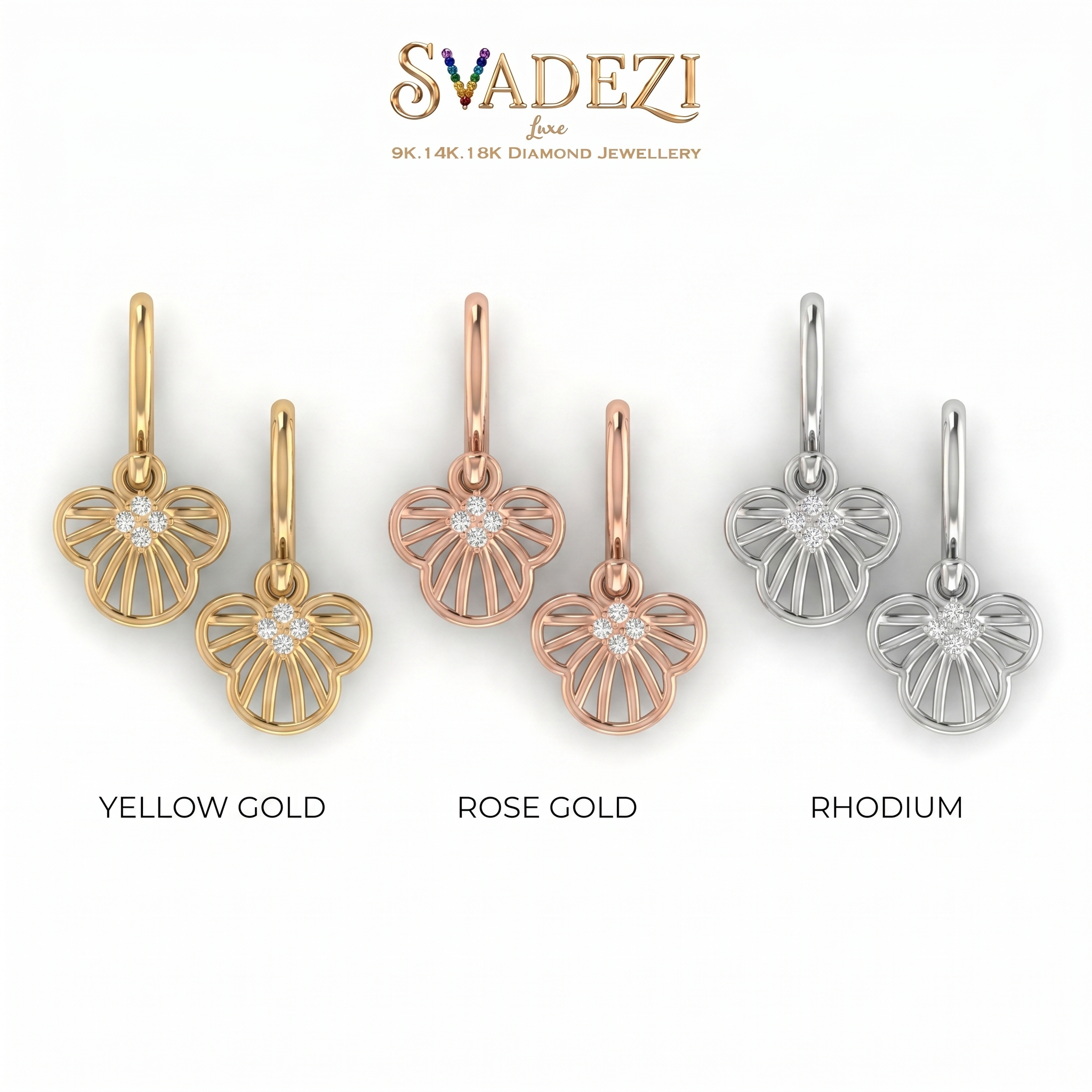 Mystic Elegance Diamond Earrings by SVADEZI