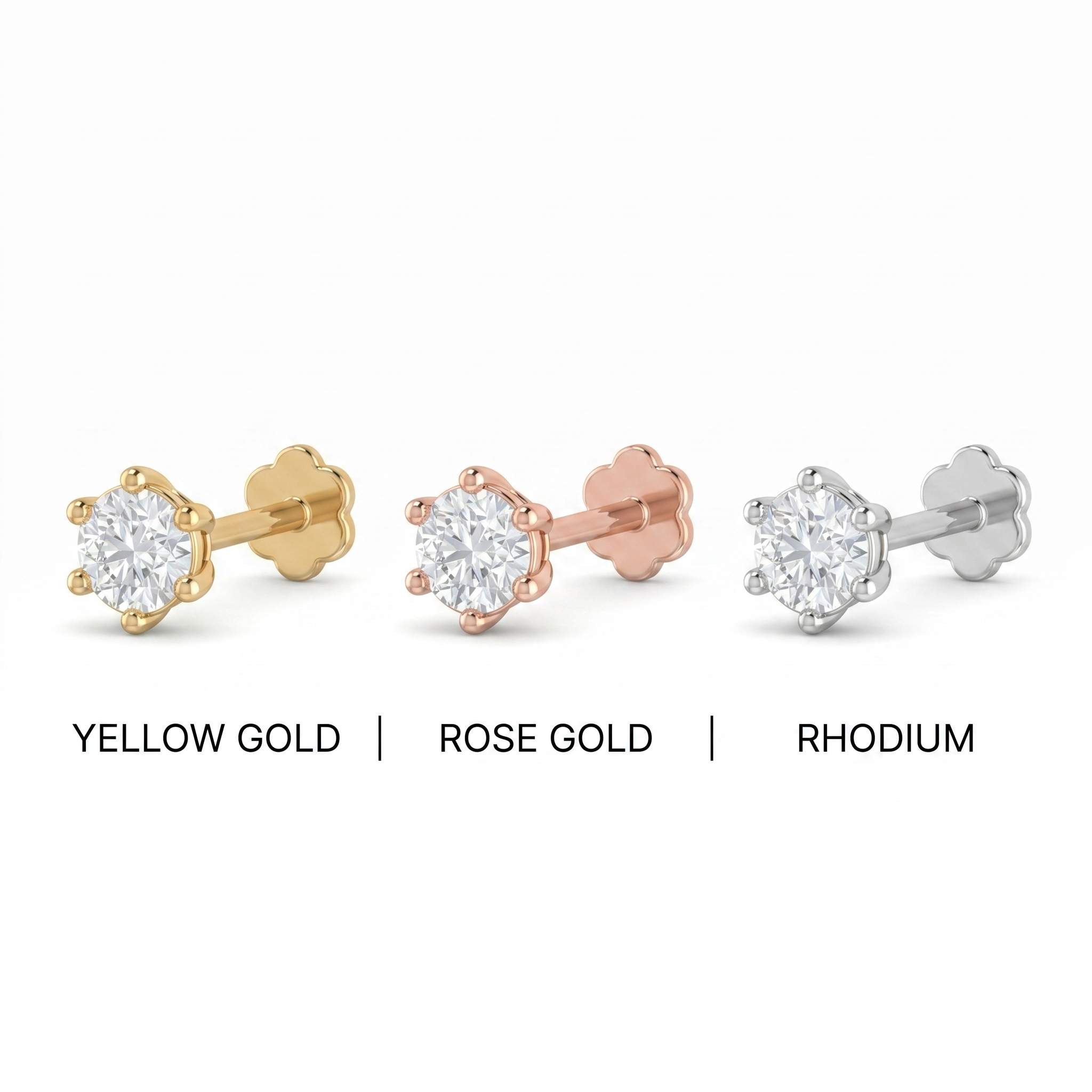 Enchanted Heritage Diamond Nose Pin by SVADEZI