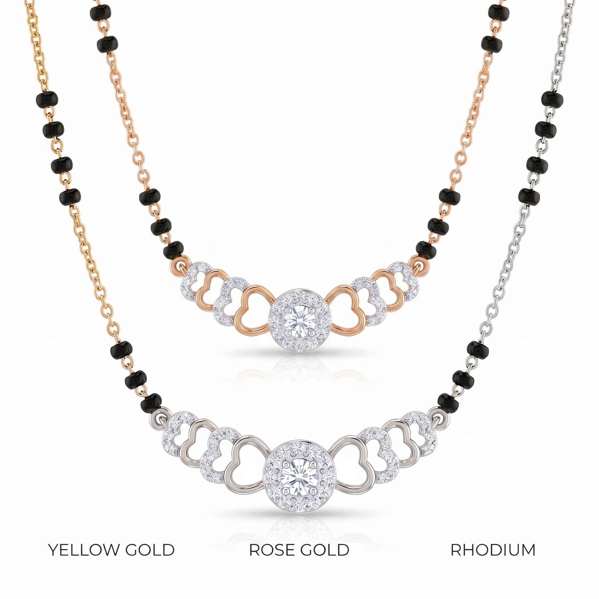 Lustrous Whisper Diamond Mangalsutra by SVADEZI