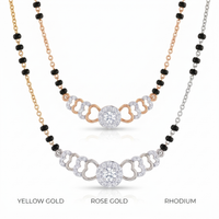 Lustrous Whisper Diamond Mangalsutra by SVADEZI
