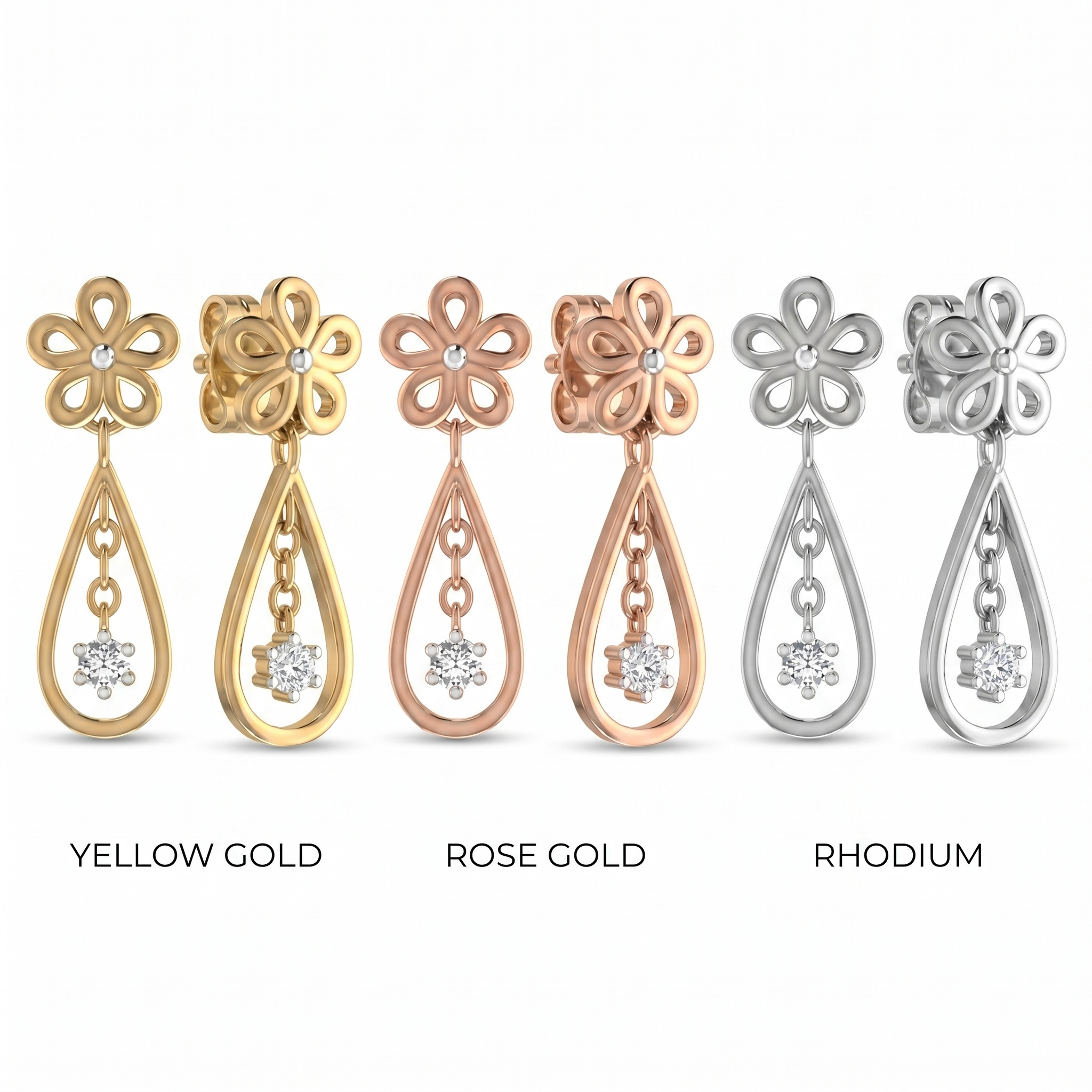 Celestial Bliss Diamond Earrings by SVADEZI