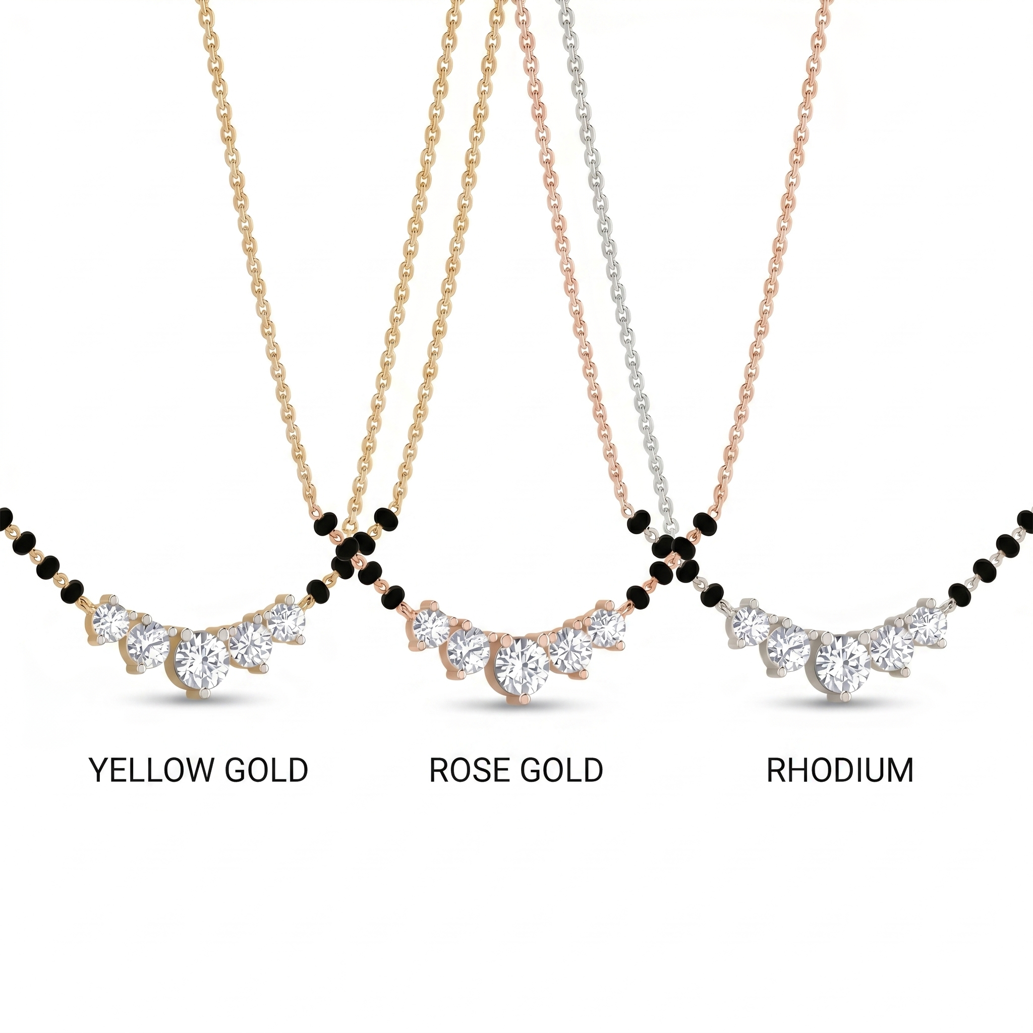 Dawn Ballad Diamond Mangalsutra by SVADEZI