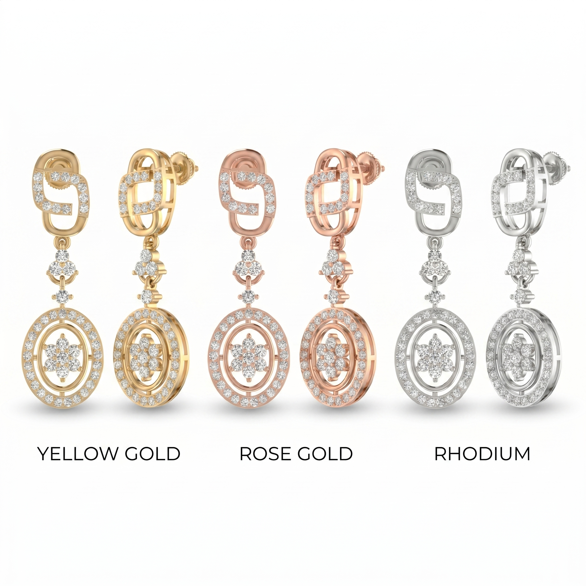 Regal Charm Diamond Earrings by SVADEZI
