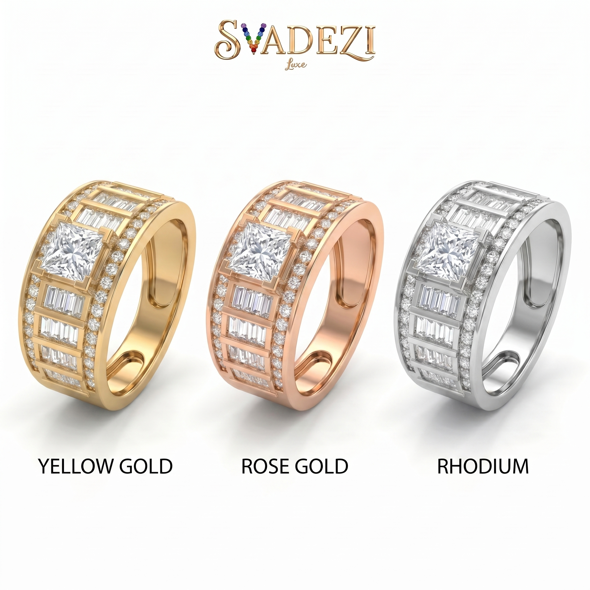 Radiant Melody Diamond Ring by SVADEZI