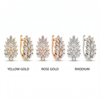 Enthroned Splendor Diamond Earrings by SVADEZI