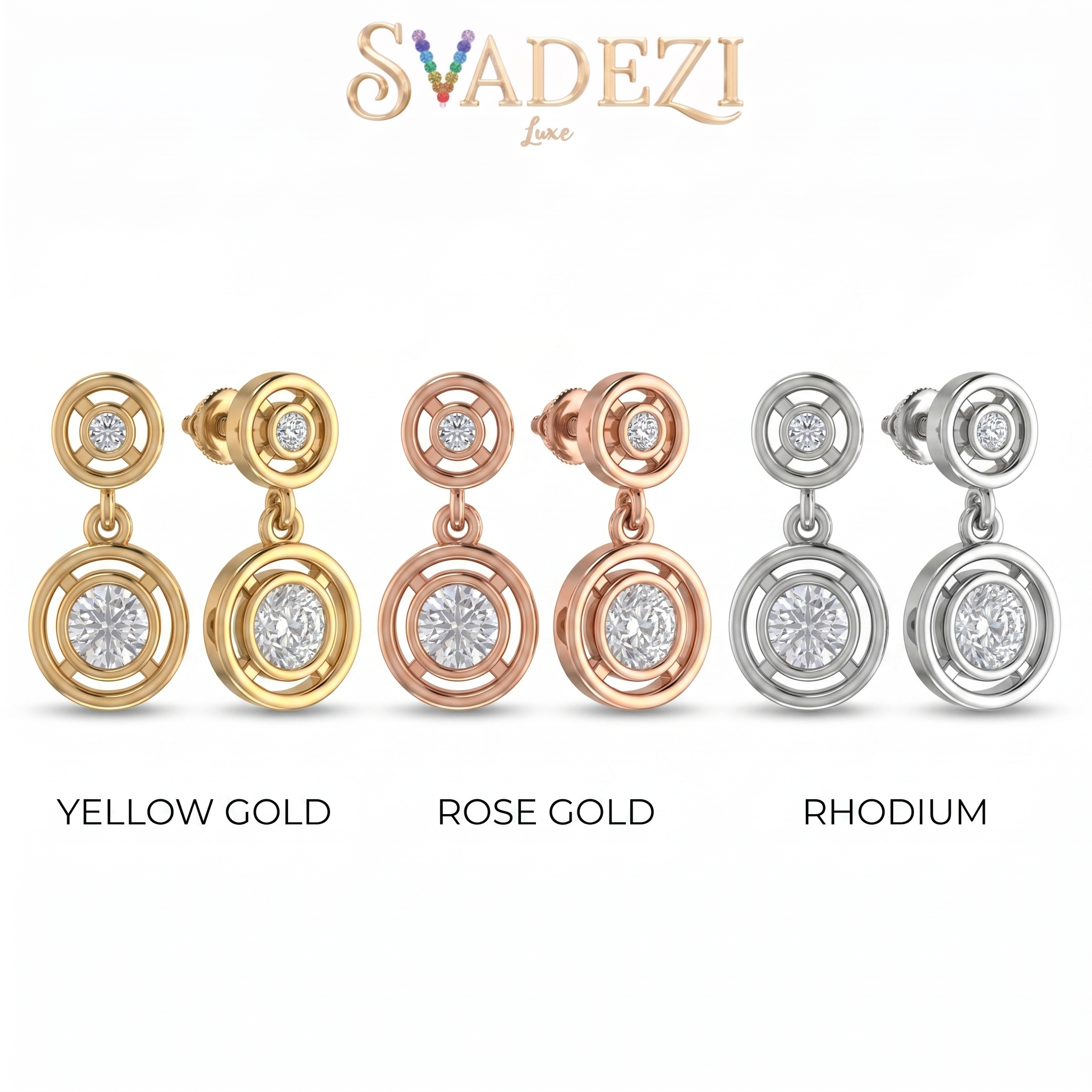 Bold Promise Diamond Earrings by SVADEZI