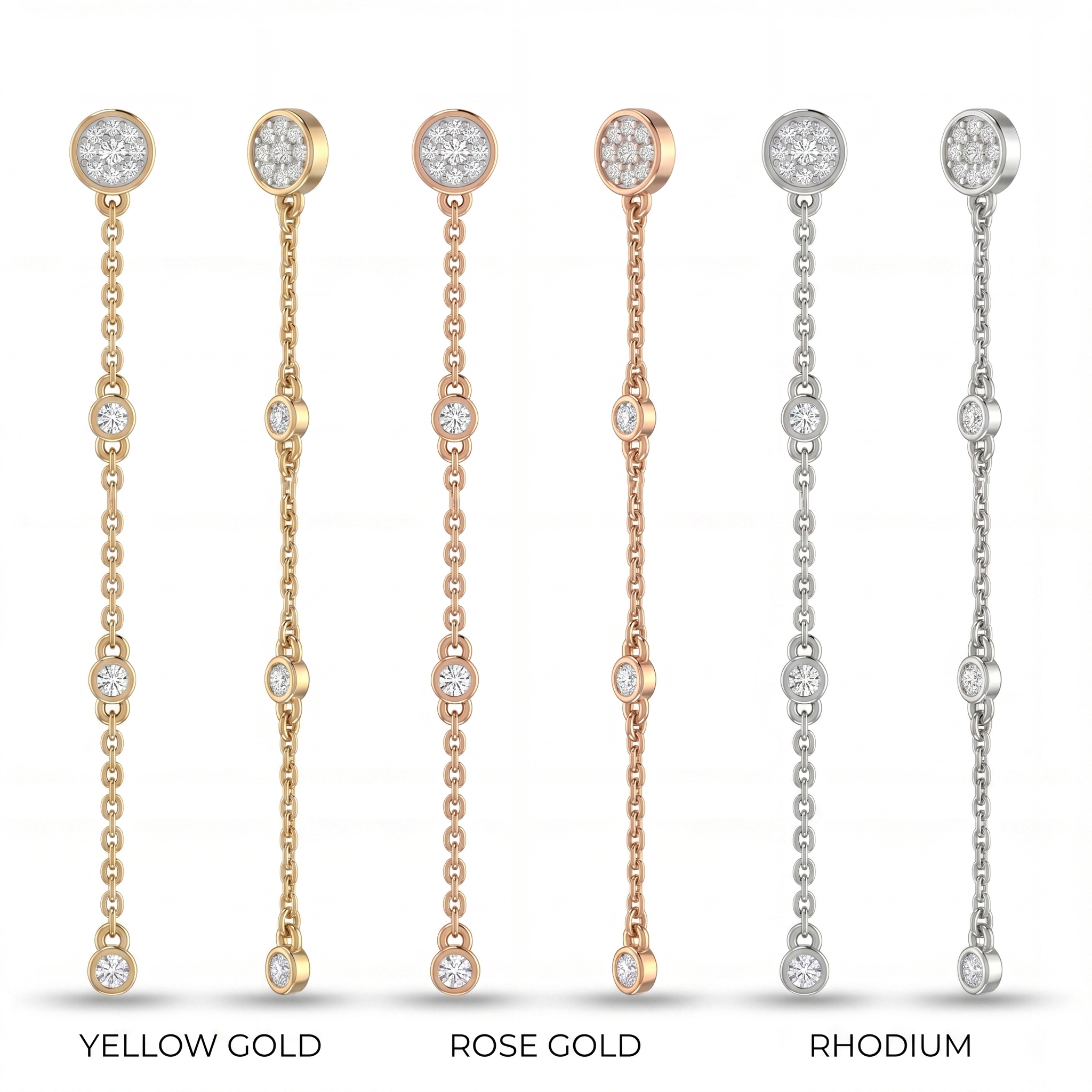Majestic Sonata Diamond Earrings by SVADEZI