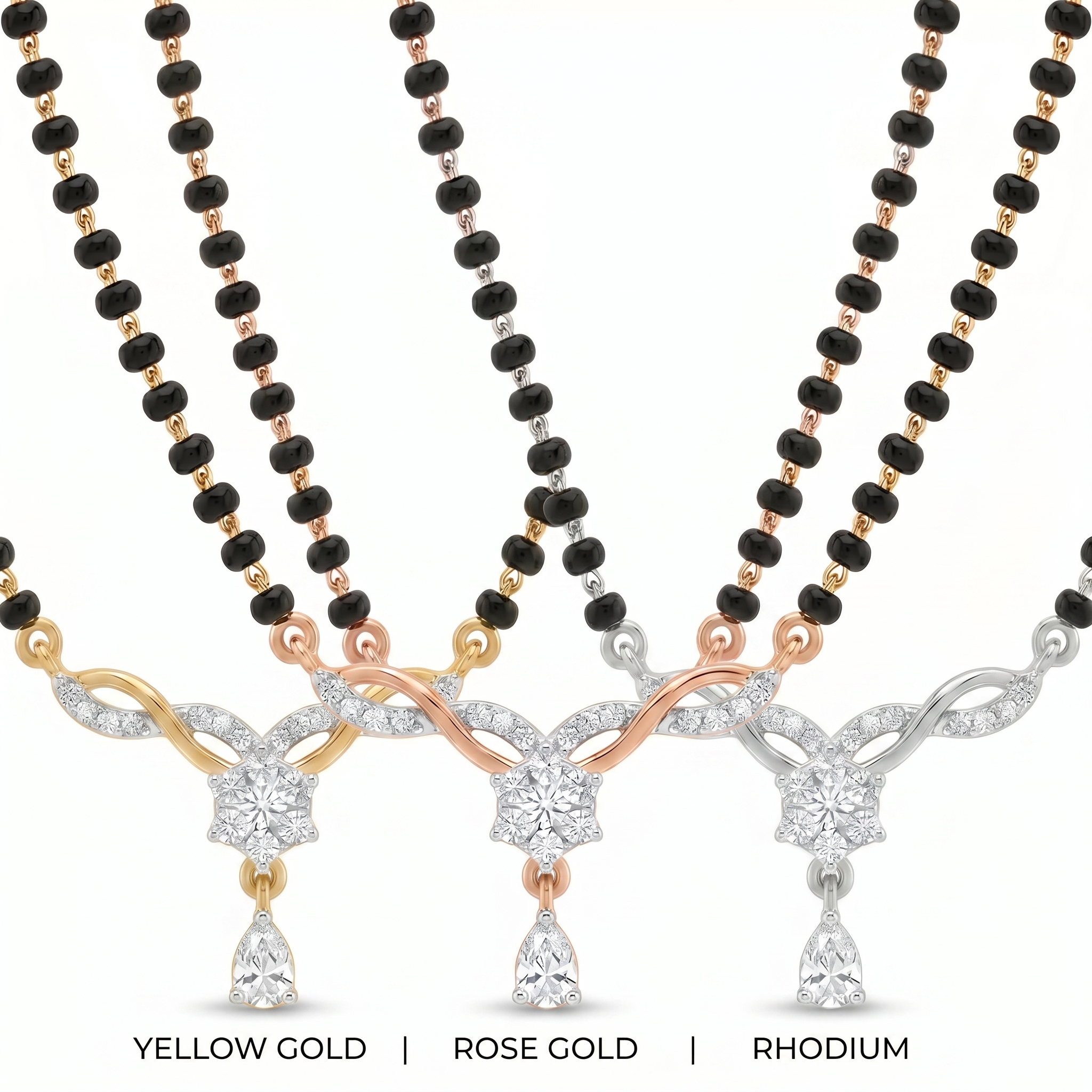Glowing Mystique Diamond Mangalsutra by SVADEZI