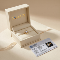 Glowing Sonnet Diamond Nose Pin by SVADEZI