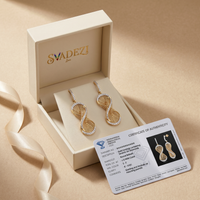 Whispering Mystique Diamond Earrings by SVADEZI