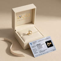 Resplendent Beauty Diamond Nose Pin by SVADEZI
