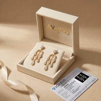Gilded Lustre Diamond Earrings by SVADEZI
