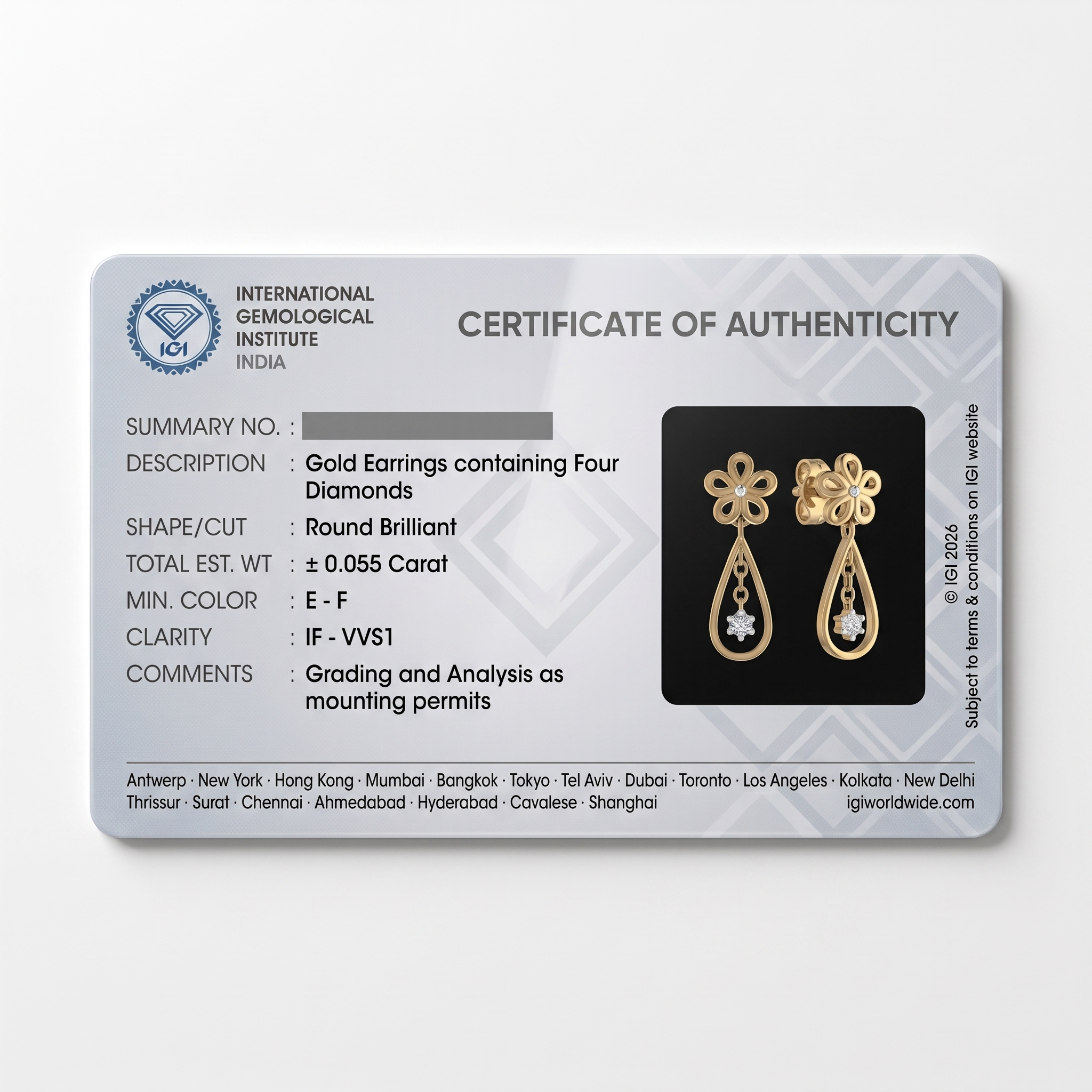 Celestial Bliss Diamond Earrings by SVADEZI