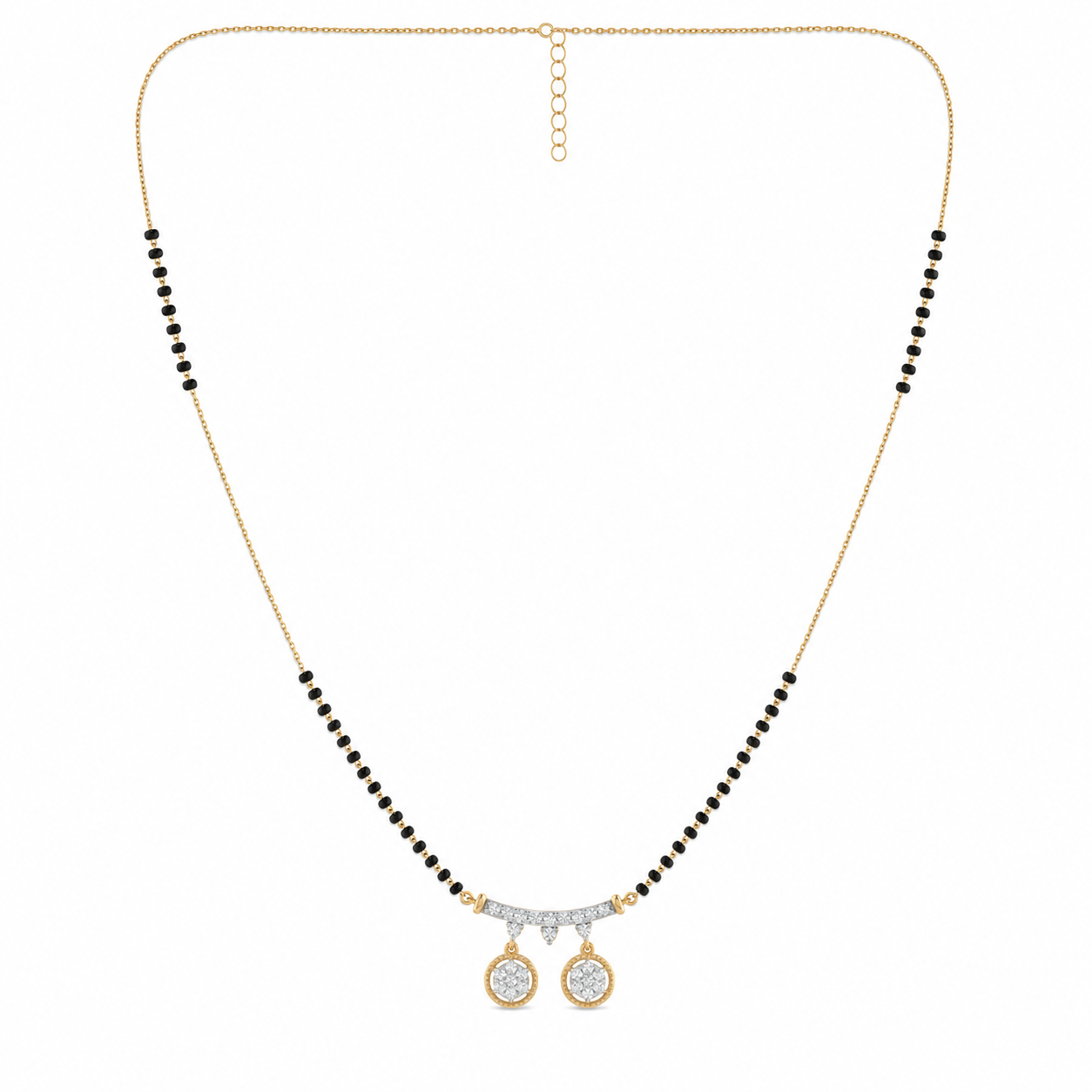 Glistening Spell Diamond Mangalsutra by SVADEZI