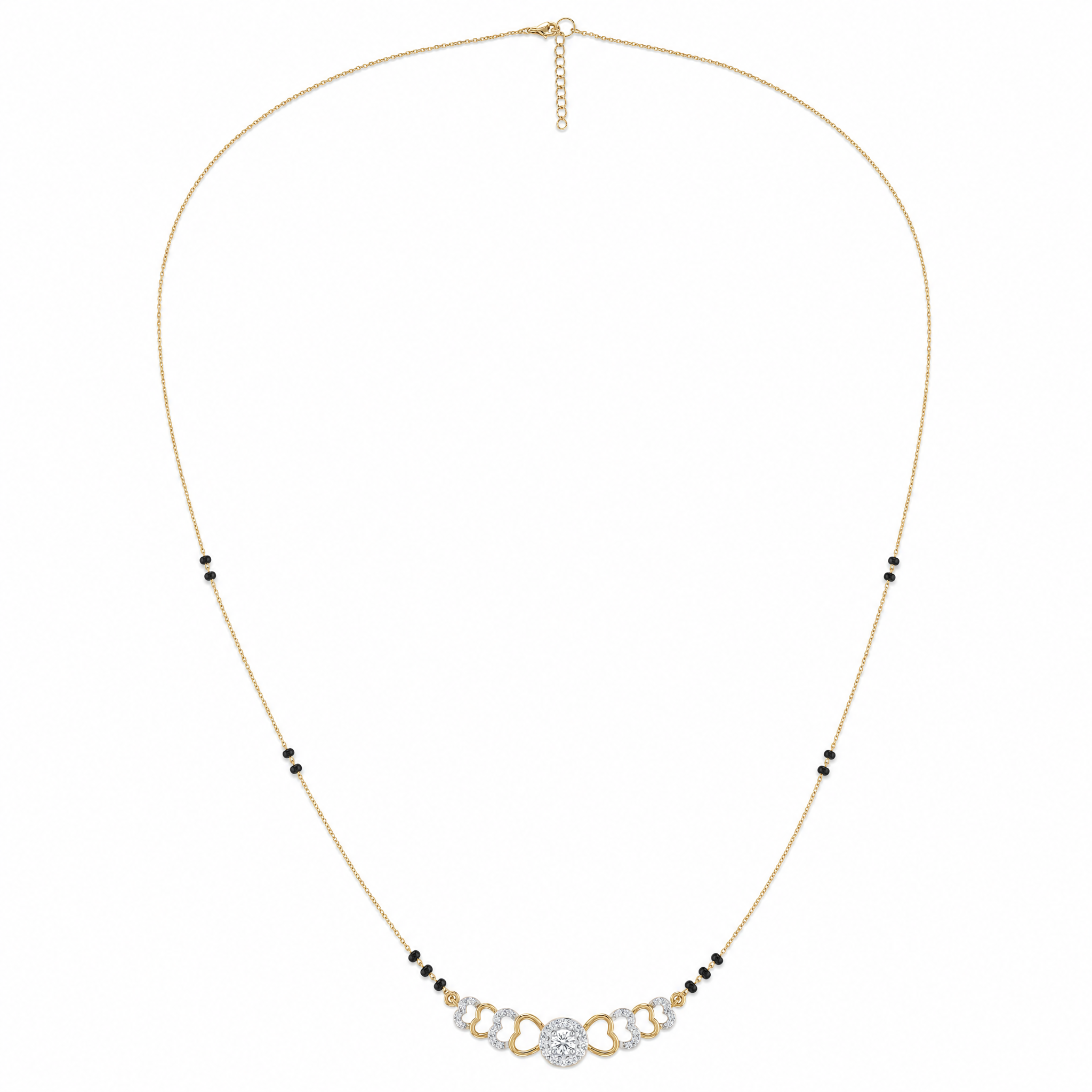 Lustrous Whisper Diamond Mangalsutra by SVADEZI