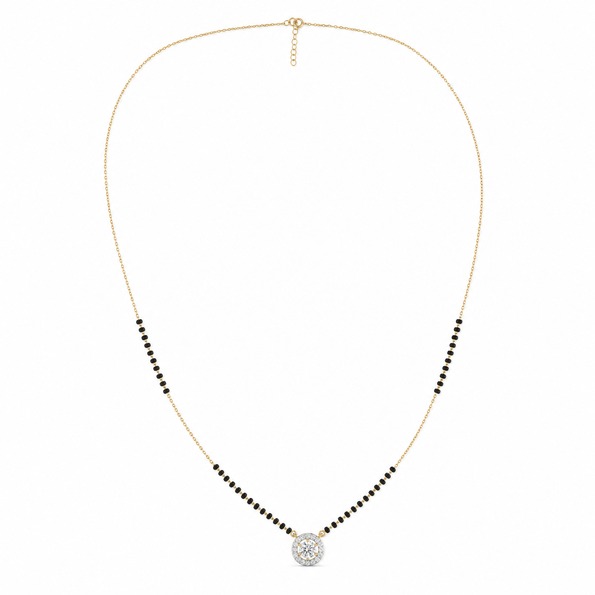 Jewelled Enchantment Diamond Mangalsutra by SVADEZI