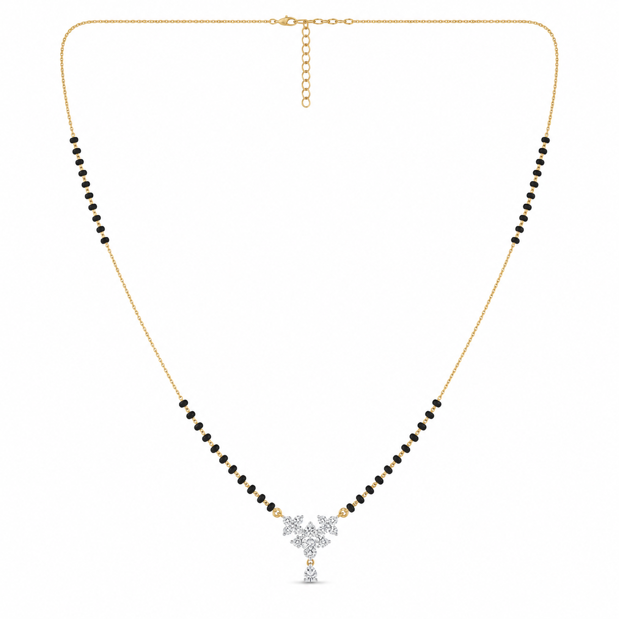 Ornate Cascade Diamond Mangalsutra by SVADEZI