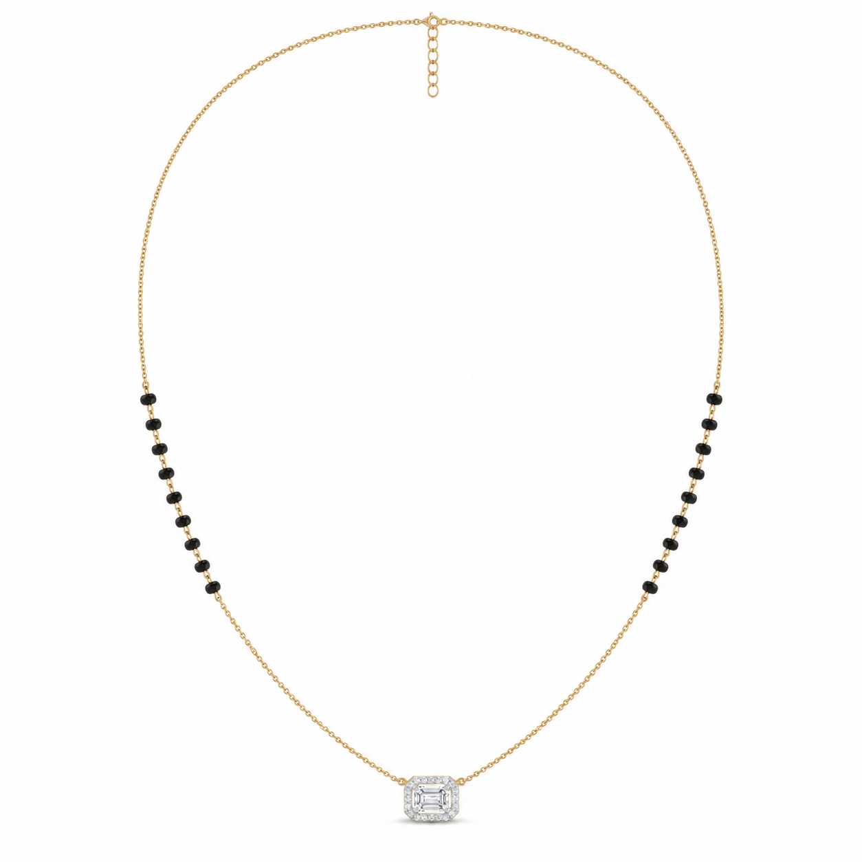 Regal Glow Diamond Mangalsutra by SVADEZI