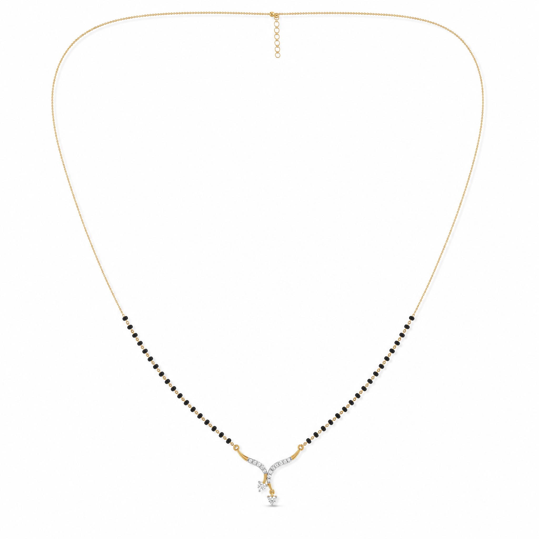 Majestic Elegance Diamond Mangalsutra by SVADEZI