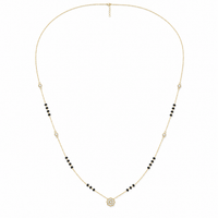 Crowned Brilliance Diamond Mangalsutra by SVADEZI